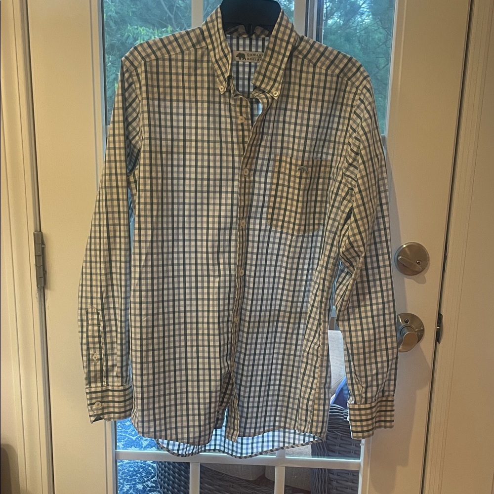 Stylish Blue and White Plaid Men's Shirt